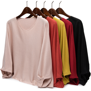 设计真丝羊绒套衫 LEMAER乐玛尔 法单CASHMERE&SILK弧形显瘦蝙蝠袖