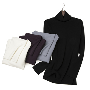 &精纺羊绒打底套衫 LEMAER乐玛尔 欧单CASHMERE高领密实纯色基础款