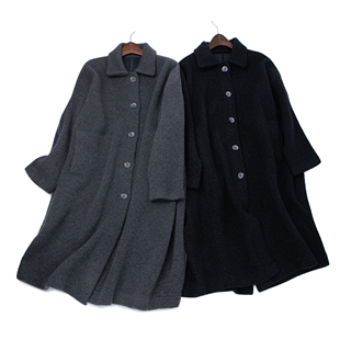 LEMAER乐玛尔 法单CASHMERE玲珑纱线定纺翻领高品重磅羊绒大衣