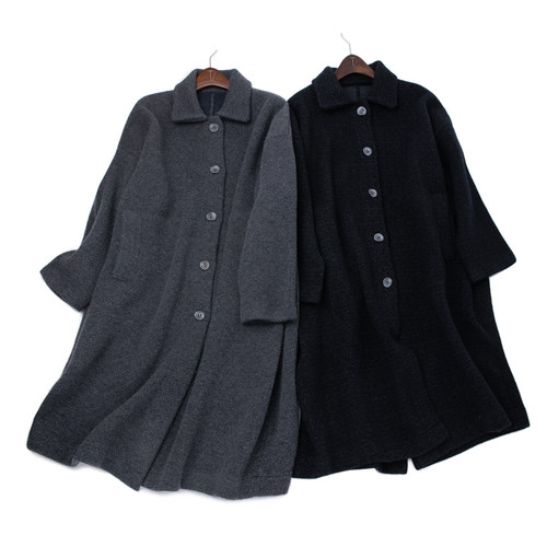 翻领高品重磅羊绒大衣