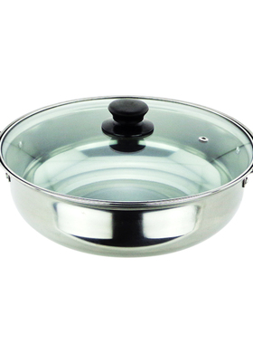 不锈钢汤锅26-28-30-32-34-36CM 家用火锅煲汤盆电磁炉煤气灶通用