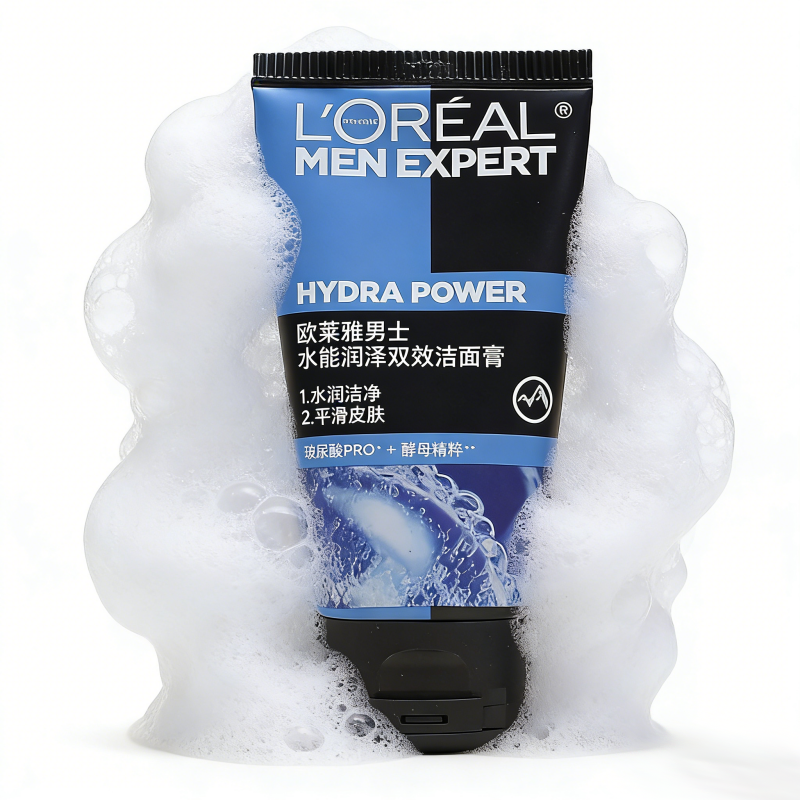 欧莱雅男士水能润泽洗面奶100g温和洁面乳50g双效洁面膏净油洗脸,美容护肤/美体/精油,洁面,淘宝优惠券,粉丝福利购,淘宝优惠卷