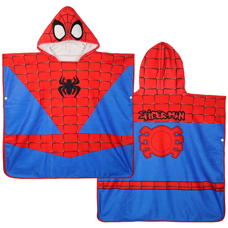 MM山姆热卖迪士尼蜘蛛侠儿童斗篷艾莎扮乐披巾爱莎公主浴巾连帽