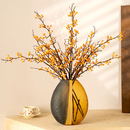 2026高级感创意玻璃餐桌插花大花瓶入户玄关装 饰摆件客厅轻奢高档