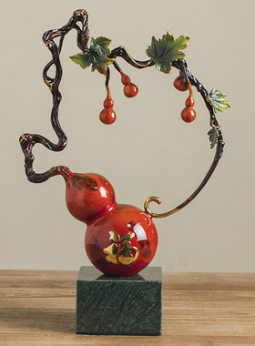 全铜五福临门摆件新中式客厅玄关高档软装饰品送搬家礼物乔迁礼品