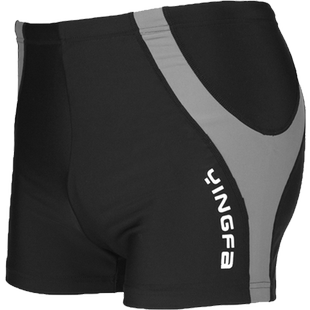 英发泳裤男士平角泳裤时尚款速干加肥加大码防尴尬温泉游泳裤