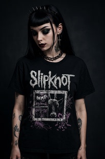 原 暗黑哥特亚文化活结乐队周边摇滚朋克街头短袖T恤男女同款宽松