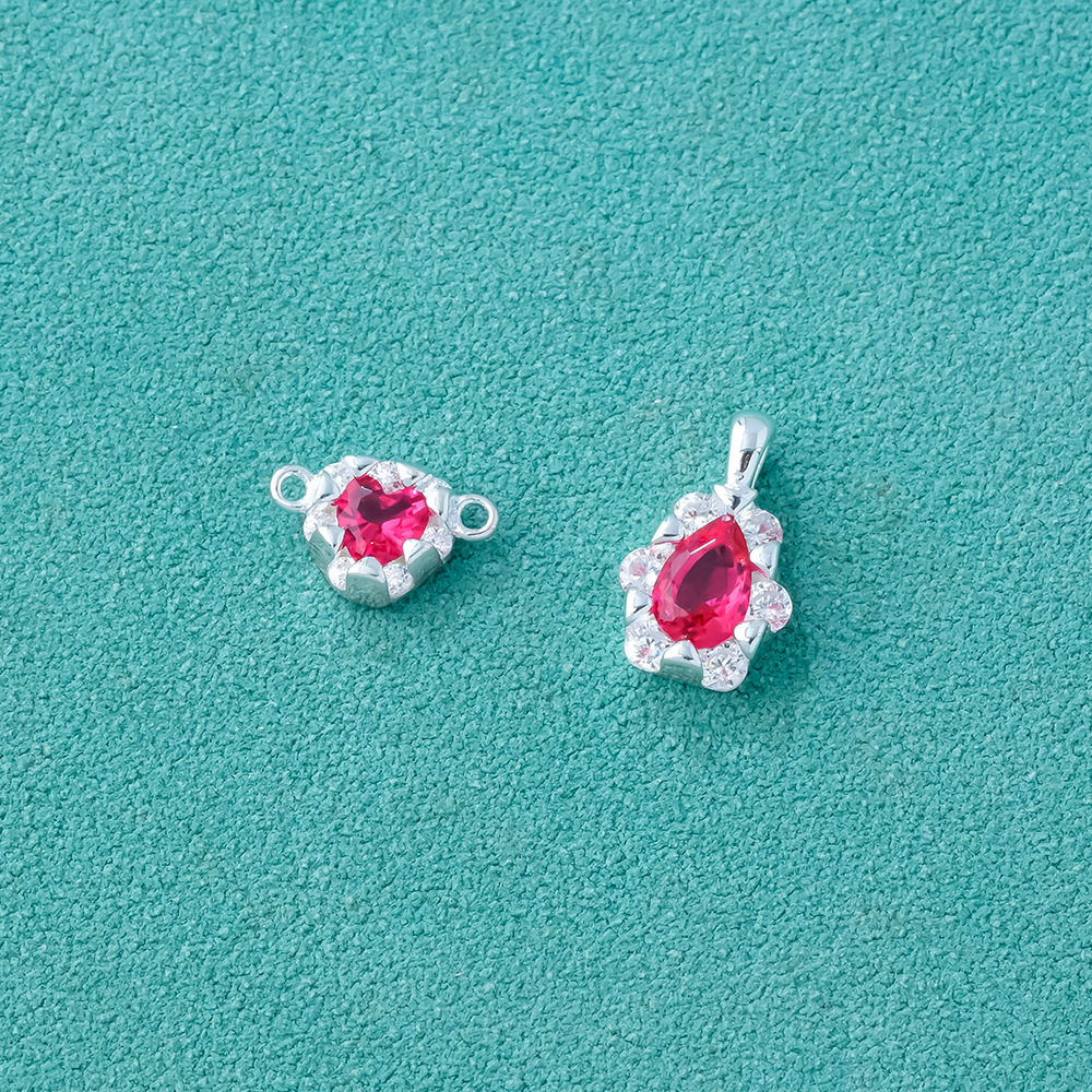 新款s925纯银微镶锆石爱心双耳配件水滴形吊坠diy手链项链银配件,饰品/流行首饰/时尚饰品新,其他DIY饰品配件,淘宝优惠券,粉丝福利购,淘宝优惠卷