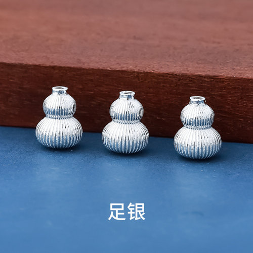新款s999足银素银国风立体葫芦隔