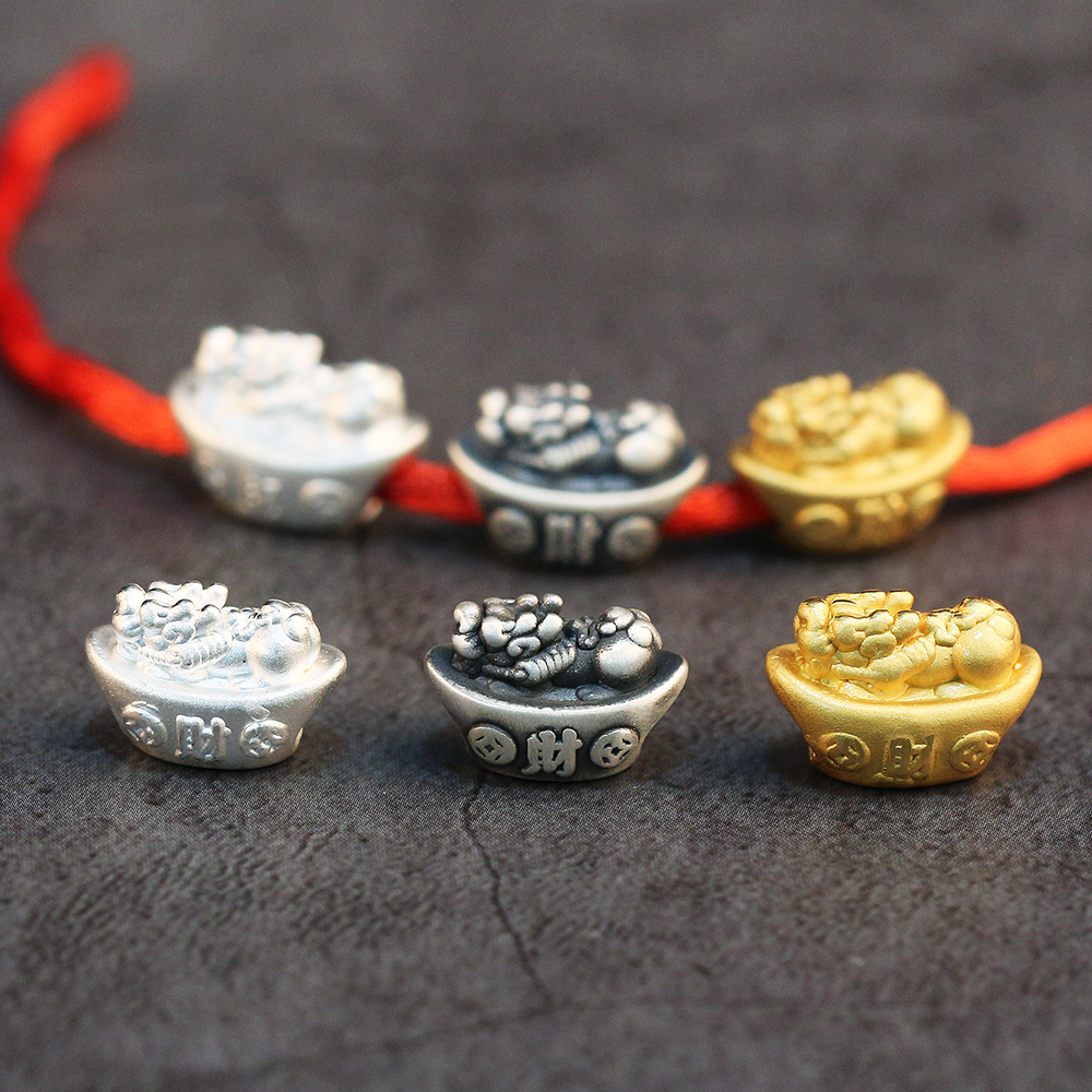 S999足银3D硬银元宝貔貅