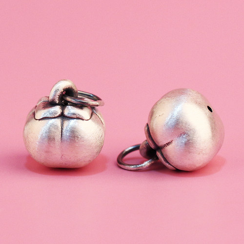 S999足银小柿子事事如意吊坠挂件