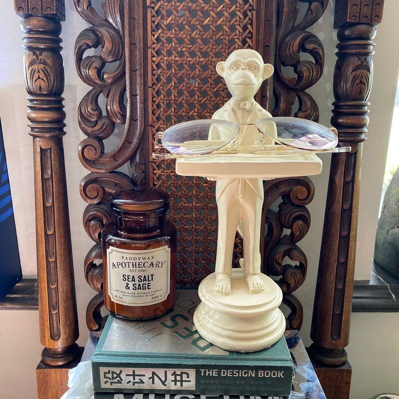 多功能盐系茉莉奶绿装饰托盘摆设
