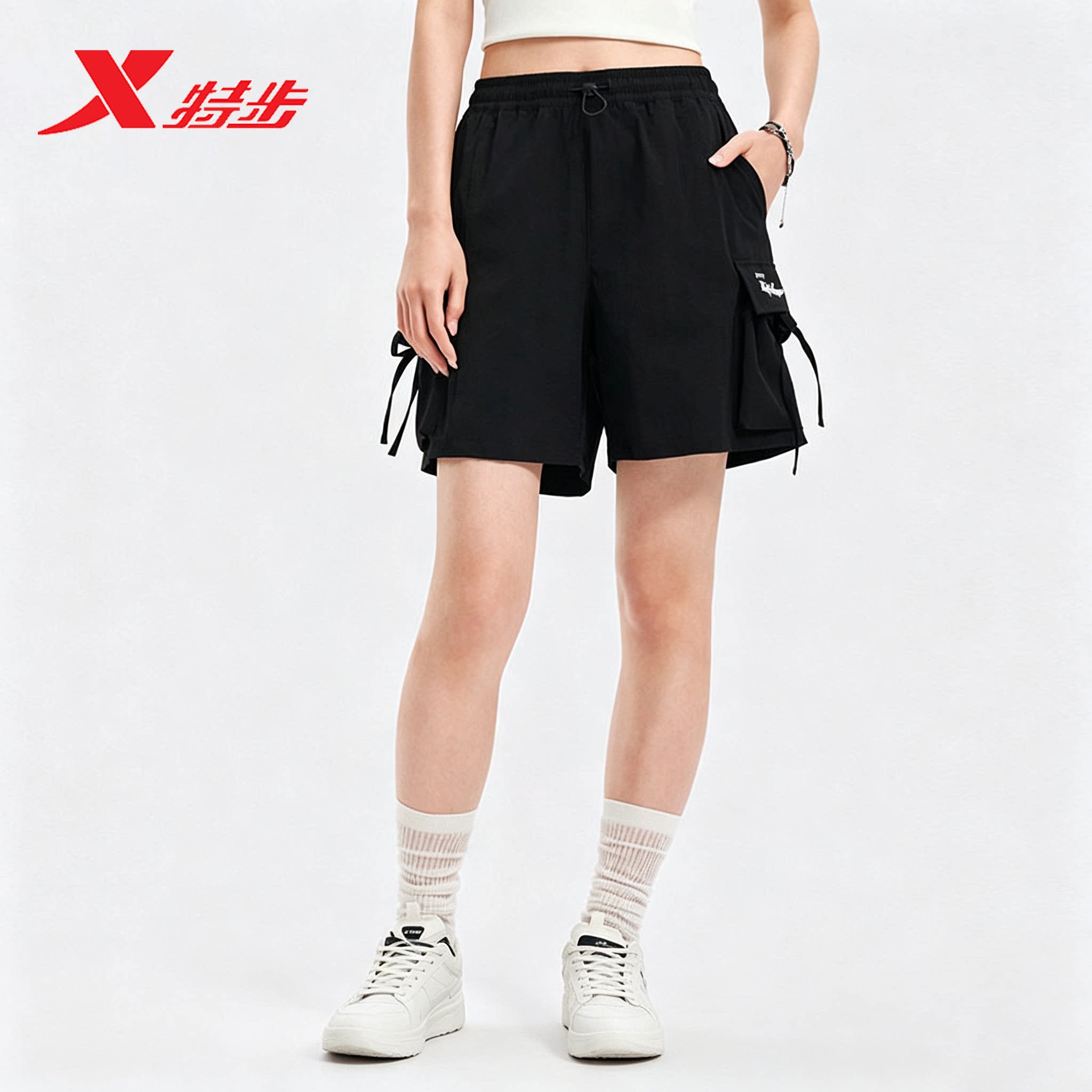 特步休闲短裤女款2026夏季新款