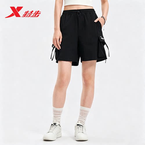 特步休闲短裤女款2026夏季新款
