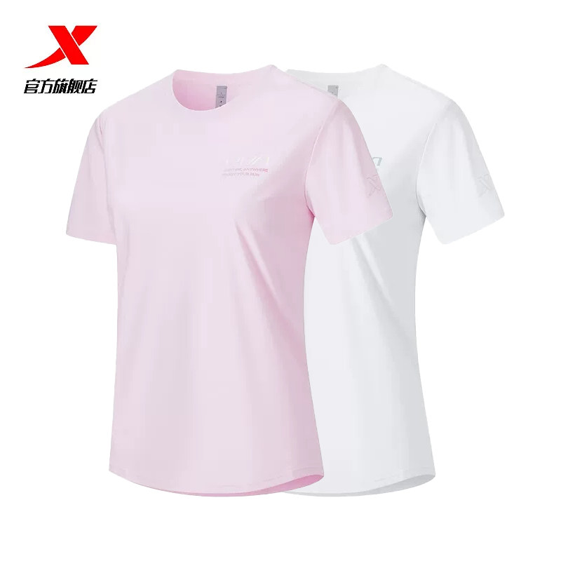 特步冰丝短袖女款T恤2026夏季新款运动速干透气上衣975228010227