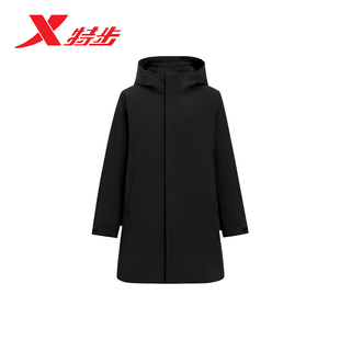 975429640365 新款 特步羽绒服男无缝中长款 CHINA商务外套2025冬季