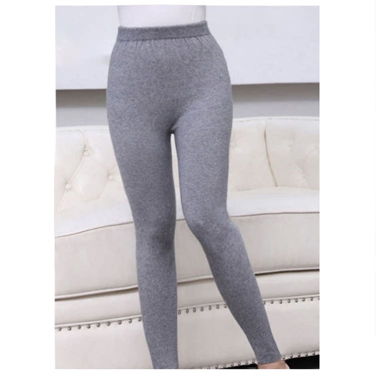 女式内搭秋冬款羊绒毛裤瑜伽紧身黑色打底保暖裤秋冬加厚大码女装