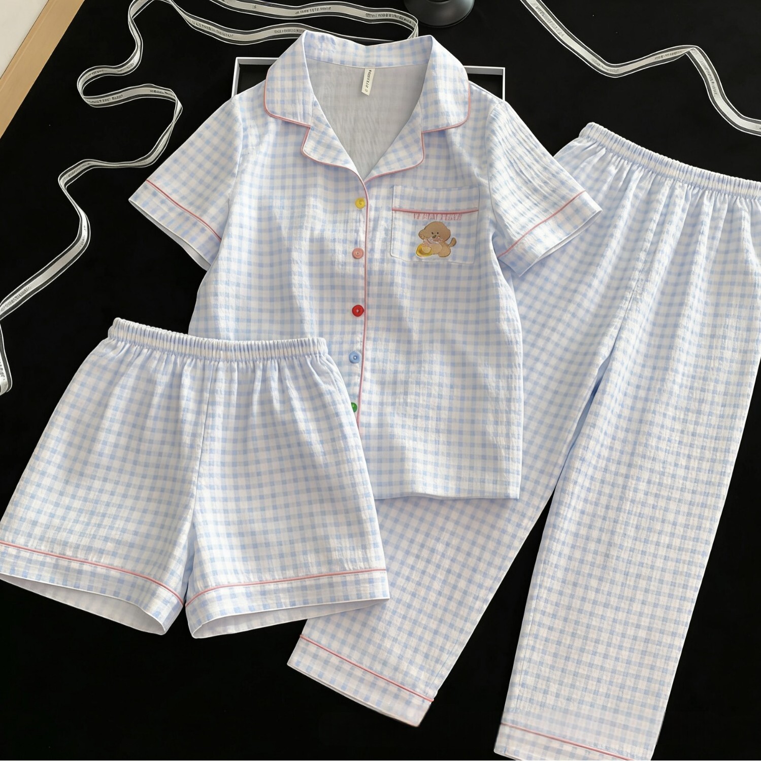 推荐款大码家居服女三件套家居服