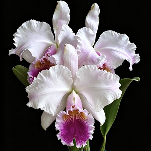半白特里原种卡特兰C.trianaei  f. semi-alba 'Okada'OG大花洋兰