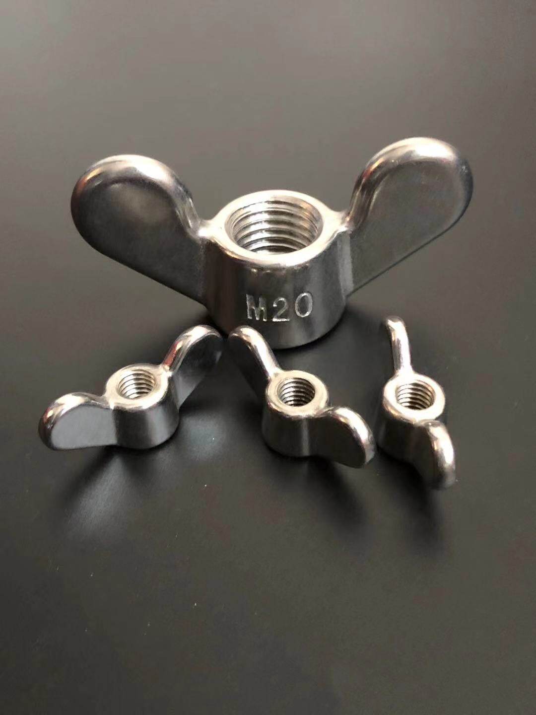 304不锈钢蝶形螺母 元宝螺母  手拧铸造蝶形螺帽 m5m6m8m10m12m16