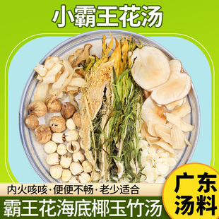 广东煲汤料霸王花海底椰杏仁养生汤干货食材清润汤料包炖汤材料包