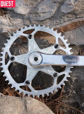 正品PASS QUEST白色工业专用盘爪改装件 30曲柄方孔曲柄 小布绝配