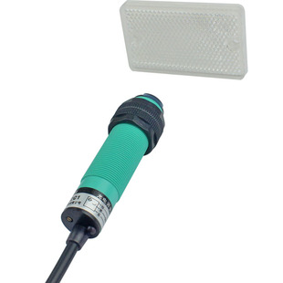 R2NK M18镜面反馈反射光电感应开关E3F R2C1检测距离2米E3F