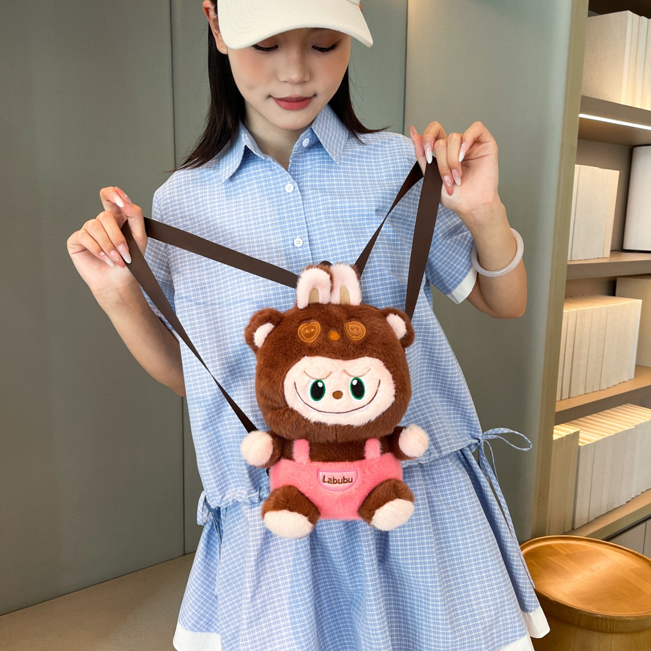 卡通个性新款玩偶可爱拉布布毛绒双肩包女背包儿童礼物单肩手机包,箱包皮具/热销女包/男包,双肩背包,淘宝优惠券,粉丝福利购,淘宝优惠卷