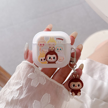 拉布布适用苹果airpods4耳机壳第4代高级感airpods pro二代保护套air4降噪蓝牙耳机套可爱3新款软硅胶2一代女
