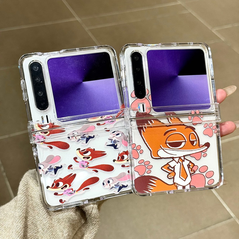 疯狂动物城适用华为折叠手机壳女