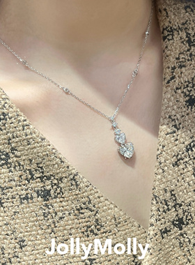 【美依礼芽同款】JollyMolly小众设计925银轻奢full love系列项链