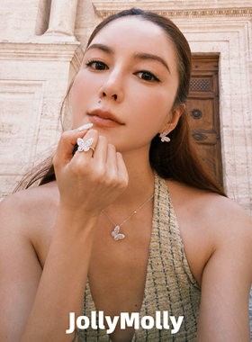 JollyMolly【李莎雯子同款】小众设计师S925银甜美礼物蝴蝶系列