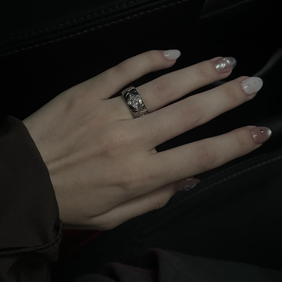 小众戒指JollyMolly925银重工