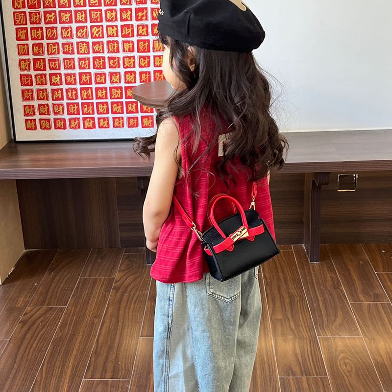 宝宝包包时尚ins女凯莉包儿童洋气配饰女孩单肩包外出女童斜挎包