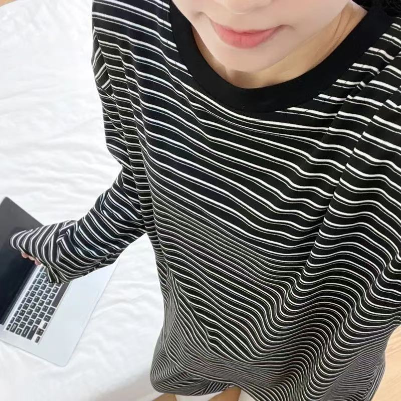 情侣睡衣秋冬季德绒保暖宽松大码加肥韩版条纹可出门青年套装学生