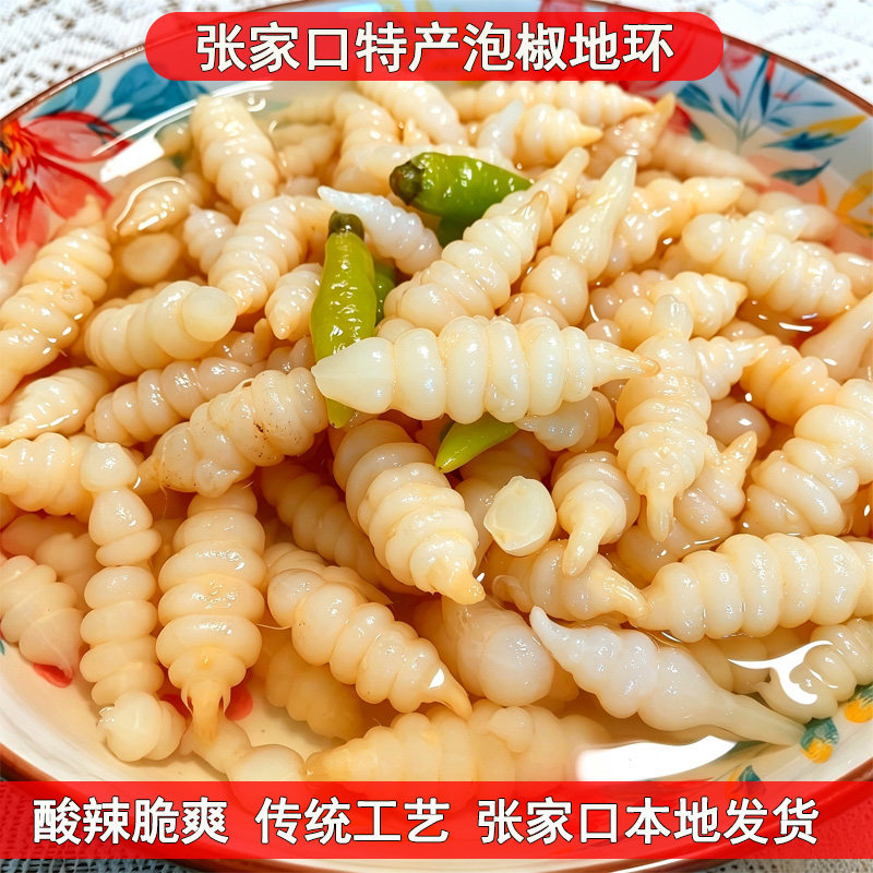 张家口坝上特产泡椒地环酸辣爽口螺丝菜宝塔菜下饭菜牯牛地葫芦菜