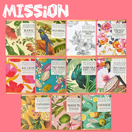 Mission巴西进口黑巧克力排块