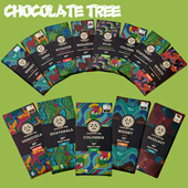 英国进口Chocolate Tree纯黑巧克力牛奶丝滑纯可可脂排块零食送礼