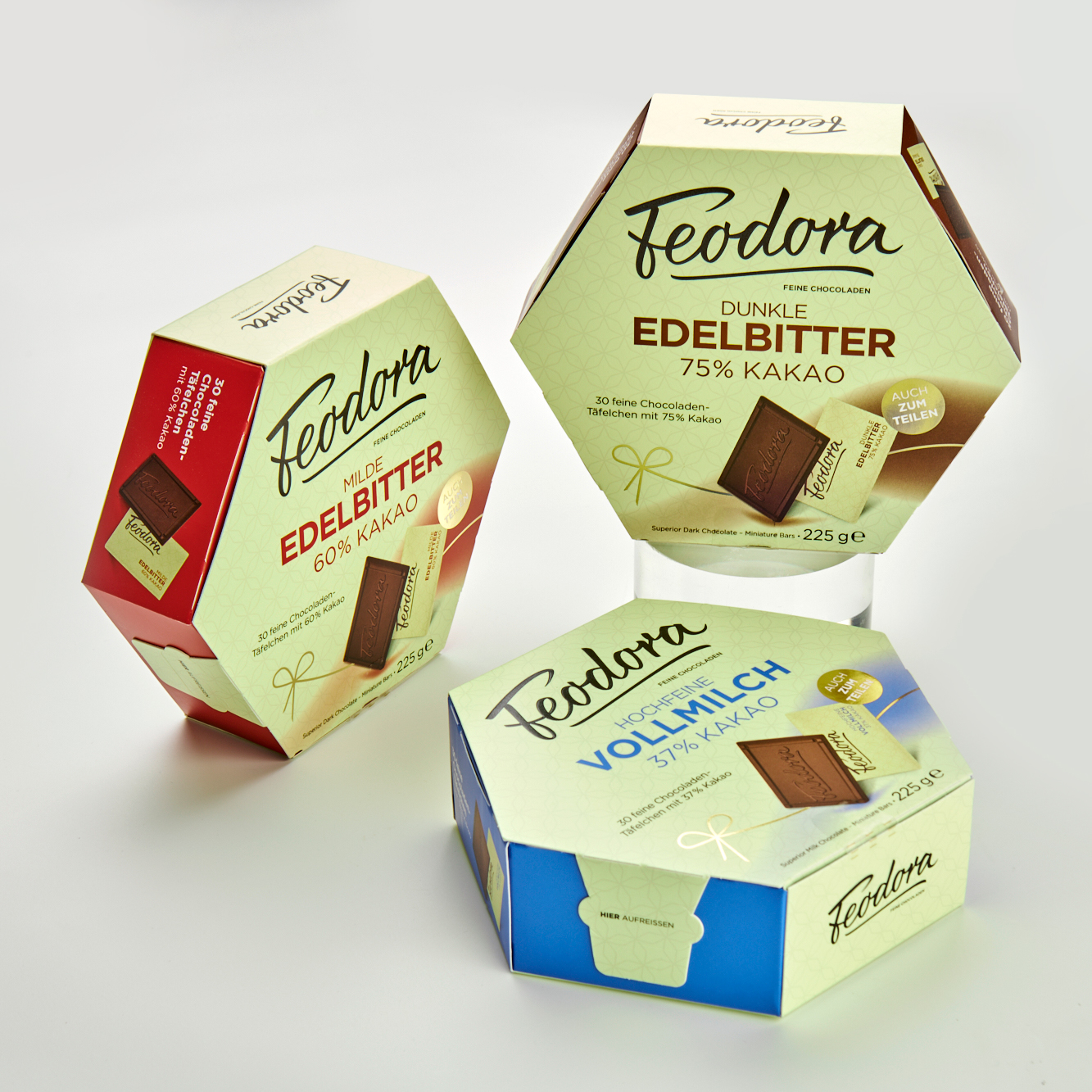 德国feodora公爵夫人进口高端赌神同款纯黑巧克力零食喜糖礼盒