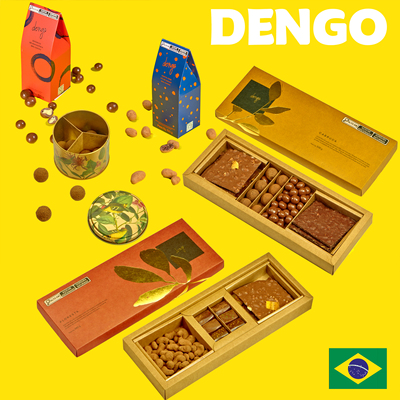 巴西进口Dengo天然可可脂黑巧克力丝滑牛奶坚果巧克力休闲零食