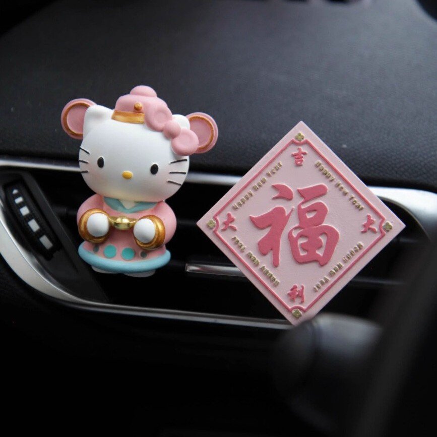 kitty猫车载香薰出风口扩香装饰