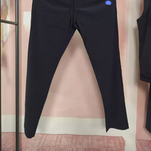 雷家男士夏季冰丝面料修身版型休闲裤雷迪波款舒适弹力面料藏蓝色