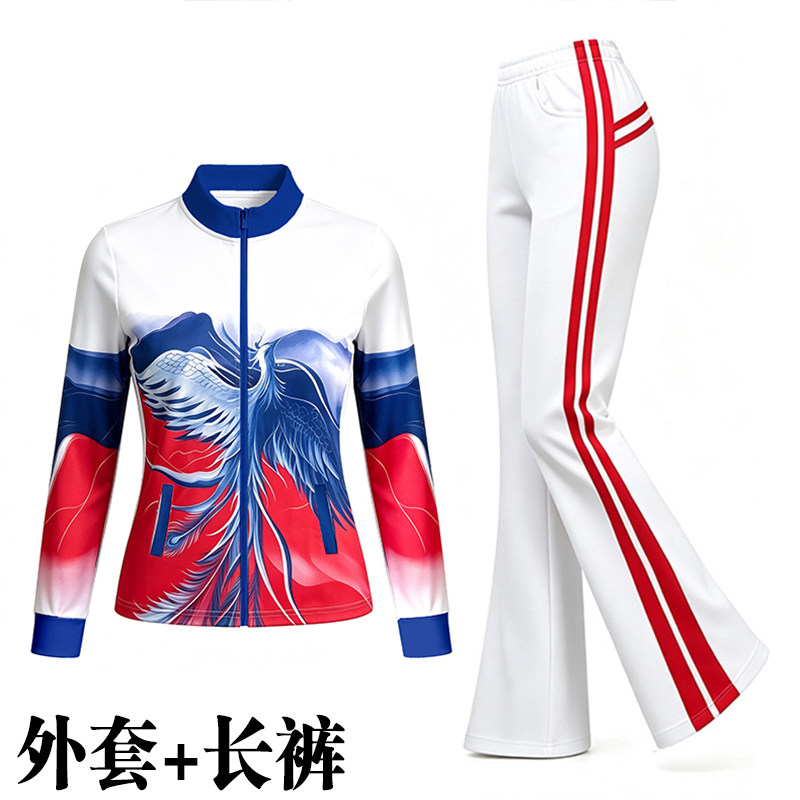 春秋中老年广场舞长袖套装
