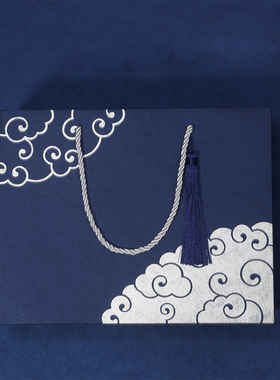 礼品袋手提纸袋子中式国风高档复古简约创意送男生日伴手礼物商务