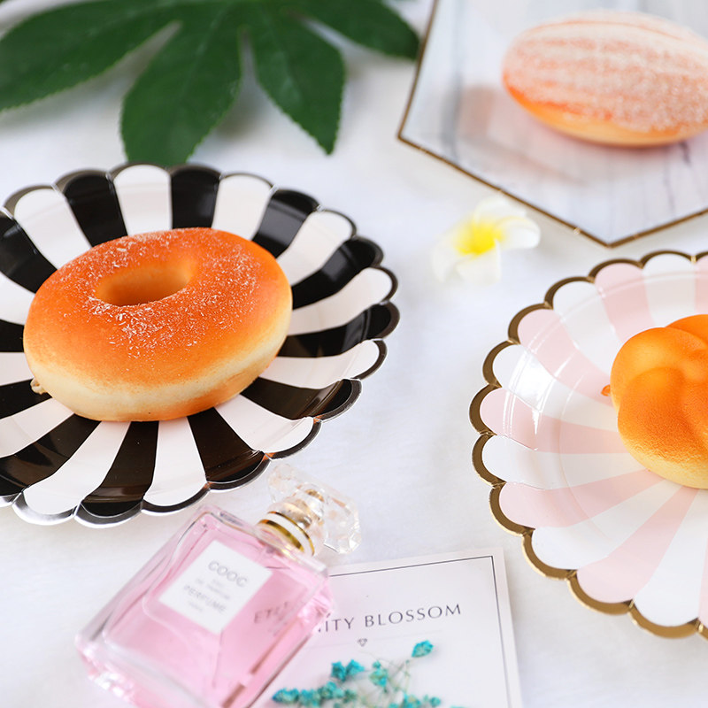 纸盘子碟子 拍照摄影背景ins拍照道具饰品化妆品背景美食拍摄道具