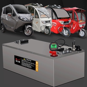 电动车磷酸铁锂电池大容量48V60V72V100AH三轮车四轮