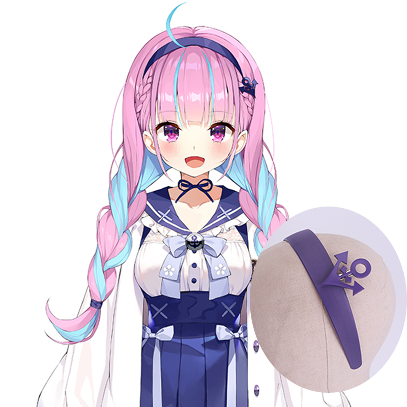 虚拟主播VTuber阿夸发箍头饰碧海航线凑阿库娅发饰紫罗兰道具