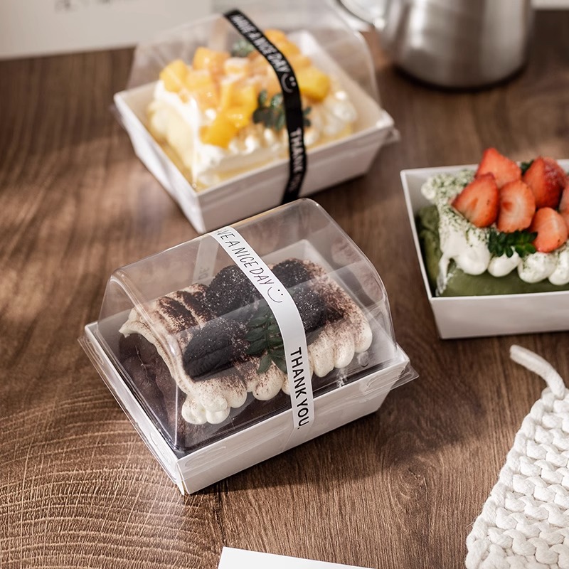 透明棉被卷蛋糕卷慕斯甜品包装盒