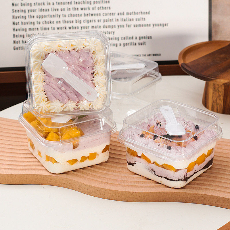 慕斯千层蛋糕豆乳木糠盒透明方形水果蛋糕盒甜品西点透明包装盒子,厨房/烹饪用具,点心包装盒/包装袋,淘宝优惠券,粉丝福利购,淘宝优惠卷