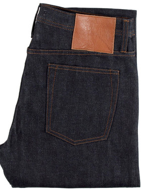 上新养牛基本入门款日本布料Unbranded 14.5oz修身原色赤耳牛仔裤